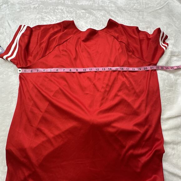 Cincinnati Reds Tie Up Jersey Shirt Womens Size XL Red MLB Baseball Fan NEW - Picture 11 of 14